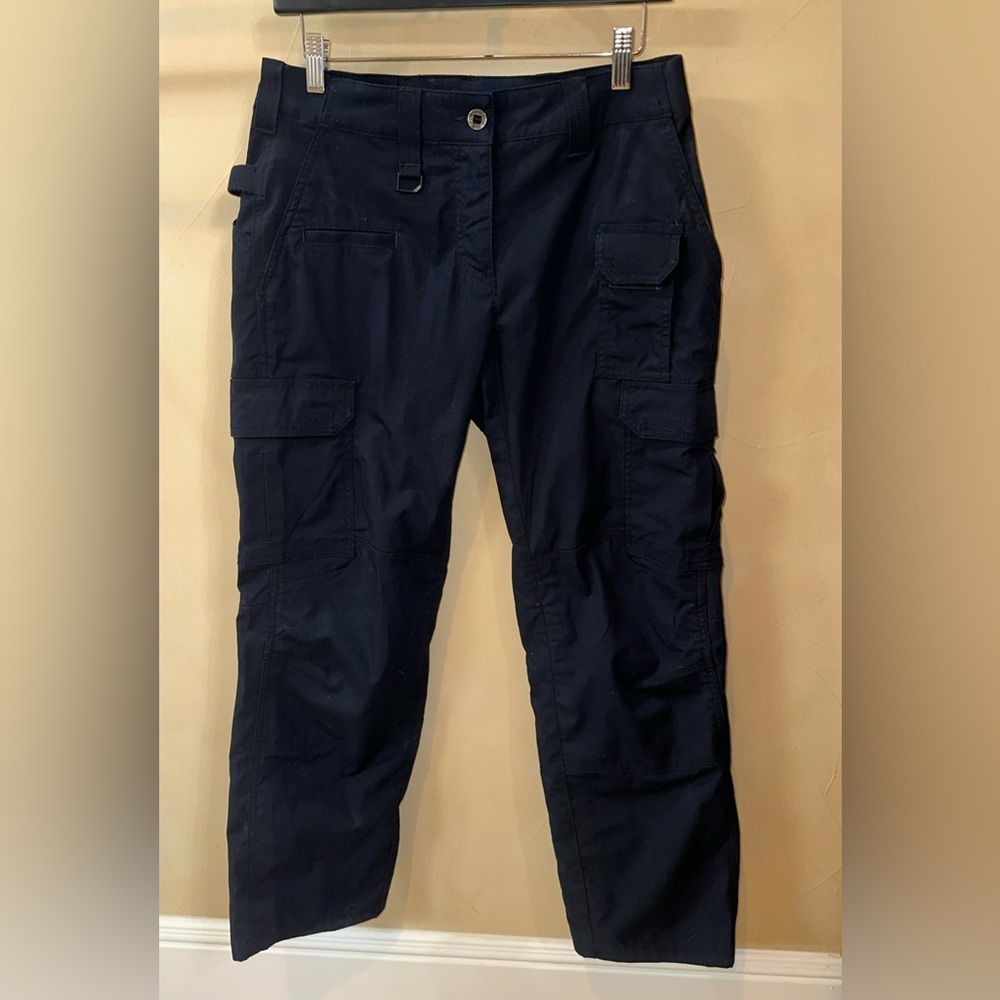 5.11 Tactical Pants Womens 6 NavyBlue Ripstop Cargo Pocket Utility Work wear 511